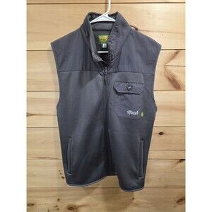 Marsh Wear Ride The Tide Gray Fleece Lined Zip Vest Men’s Medium Fishing
